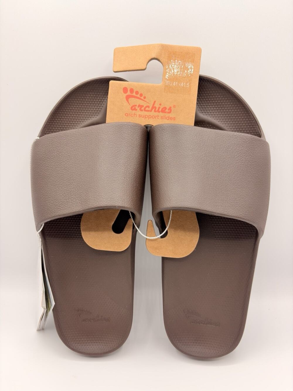 Archies Flip Flop Unisex Sz M8 W9 Chocolate Brown Arch Support Therapy NWT